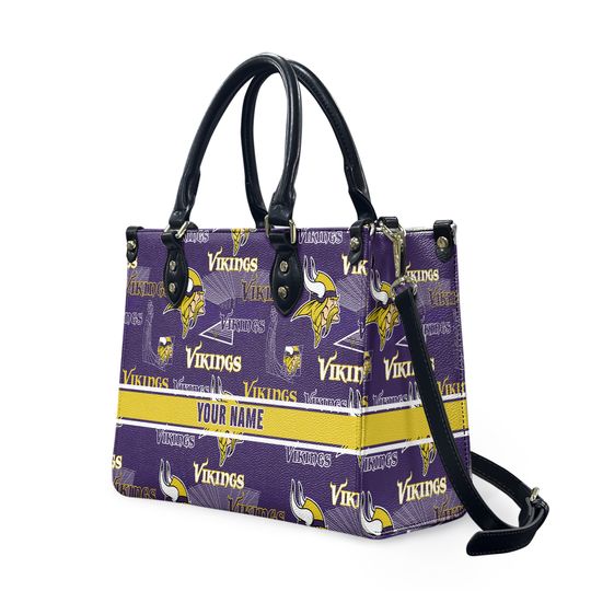 Minnesota Football Team Vikingss Leather Handbag Gift
