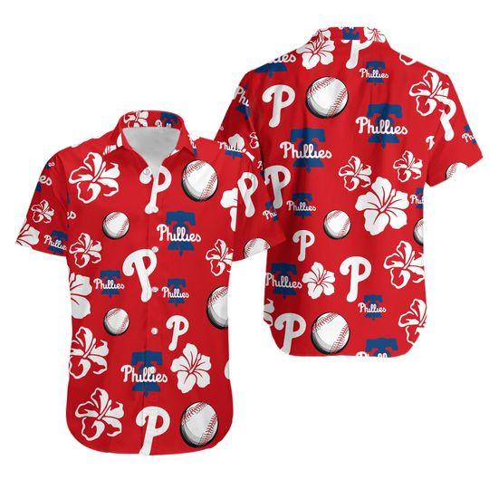 Philadelphia phillies vintage aloha hawaiian shirt