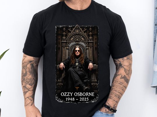 Ozzy Osbourne Shirt, Ozzy RIP Shirt, The Prince of Darkness, Osborne Shirt, No More Tour Shirt, Rock Icon Tribute, Ozzy Osbourne, Memorial
