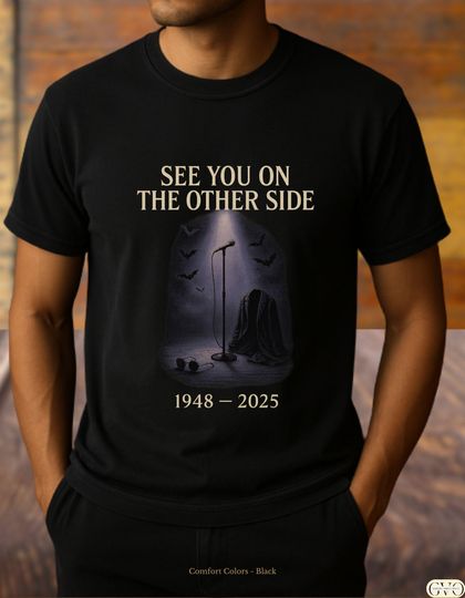 Ozzy Osbourne RIP Shirt, See You On The Other Side, In Loving Memory, Rock Legend Tribute, Memorial Gift, Heavy Metal Fan Tee, Ozzy Fan Tee