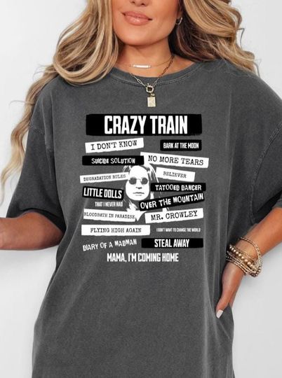RIP Ozzy Osbourne Shirt. Tribute to Ozzy Graphic Crewneck. Mama, I'm Coming Home. Vintage-Inspired Graphic T-Shirt for Music Lovers