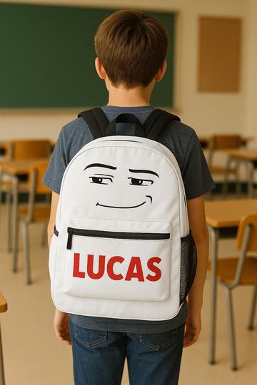 Backpack, Personalized Roblox Design, Custom Gamer Bag, School Bookbag, Kids Travel Backpack, Gaming Fan Gift