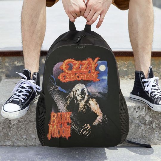 Spencer's Men's Ozzy Osbourne Merch Backpack Daypack Large Capacity Boys Girls BookBag School Bag Shoulder Bags for Men Women