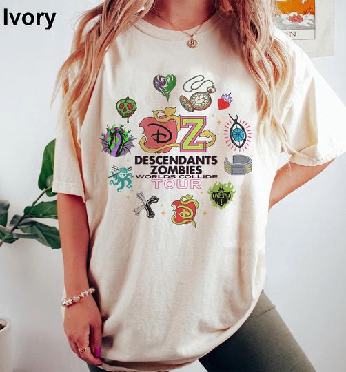 Disney Channel Zombies Movie Shirt, Descendants Music World Tour Shirt, Disney Zombies 2025 Shirt, Disneyland Family Trip Tee, Disney Shirt