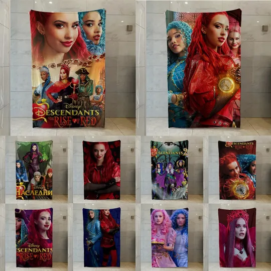 Disney Descendants 4 The Rise of Red Fleece Blanket, Soft Lightweight Bedding