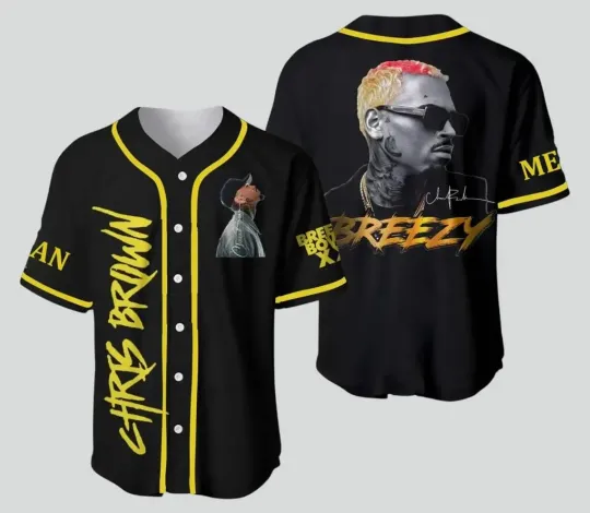 Custom Chris Brown Tour Jersey, Chris Brown Breezy Bowl XX 2025 Fan Jersey