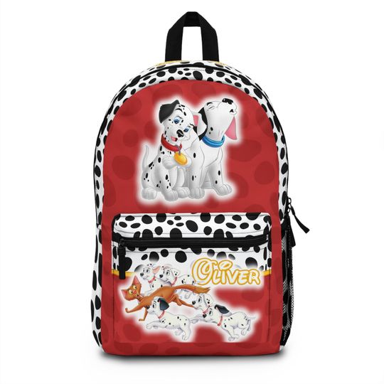 Personalized 101 Dalmatians Backpack for Kids  Custom Name, Durable and Lightweight  Perfect for School or Gifts