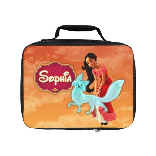 Elena of Avalor Personalized Lunch Bag with Custom Name  Featuring Elena, Isabel, Mateo & Skylar  School Tote for Kids