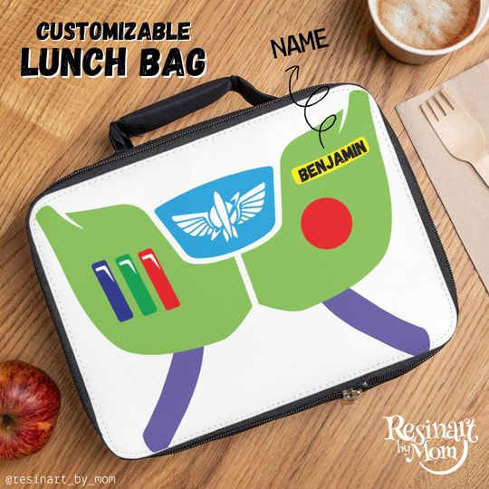 Space Ranger Lunch Bag, Insulated Lunch Box for Kids, Lunch Bag for kids, Customizable Lunch Box