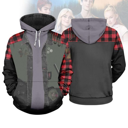 Zed Zombies 4 Cosplay Hoodie, Disney Zombies 4 Costume Sweatshirt, Disney Halloween Costume, Zed Necrodopolis Costume Shirt