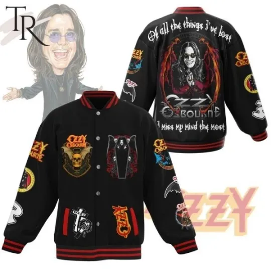 Ozzy Osbourne All The Things I’ve Lost I Miss My Mind The Most Baseball Jacket