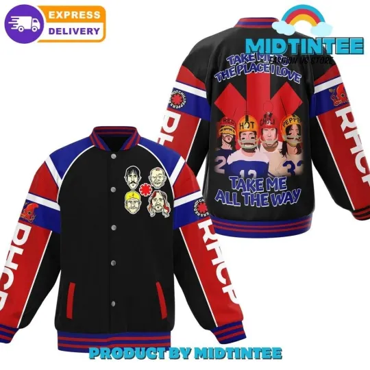 Red Hot Chili Peppers Rock Band Baseball Jacket