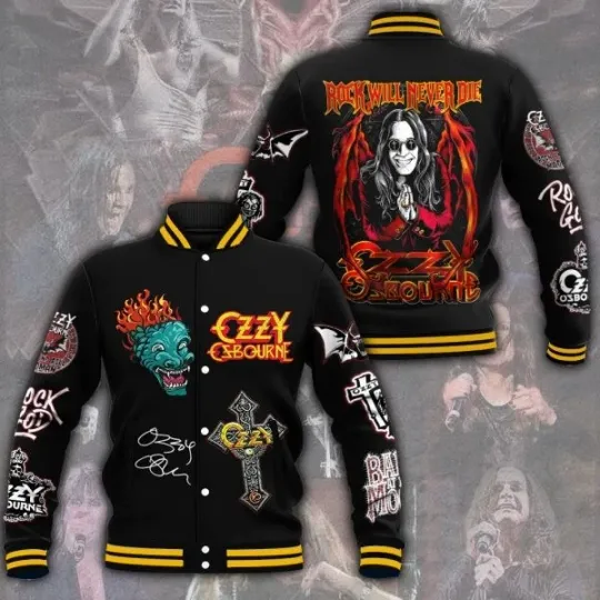 RIP Black Sabbath x Ozzy Osbourne Varsity Jacket