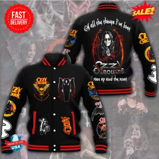 Black Sabbath x Ozzy Osbourne Baseball Jacket