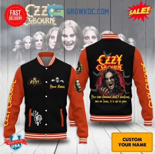 Ozzy Osbourne Personalized Baseball Jacket