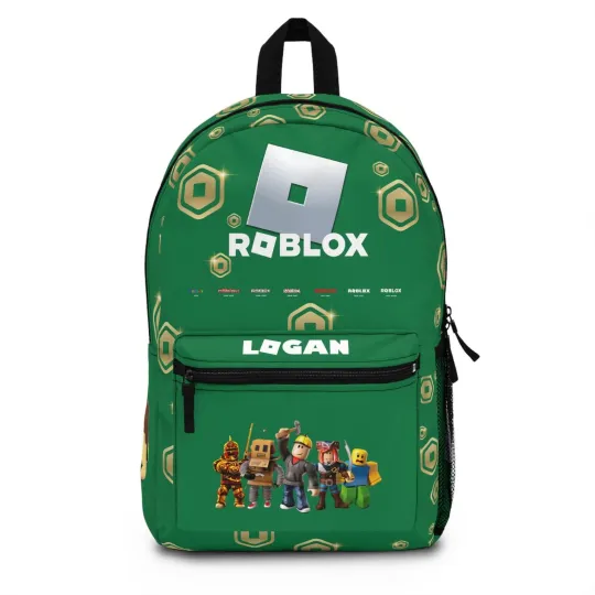 Roblox backpack personalized with name - Lightweight school backpack