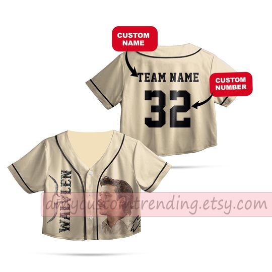 Personalized Wallen Western Crop top Baseball Jersey, Wallen Concert 2025, Wallen Western Fan Jersey, Wallen Western Merch, Country Music
