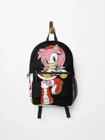 Amy Rose Backpack, Sonic Series Pink Hero Bag for Girls & Fans