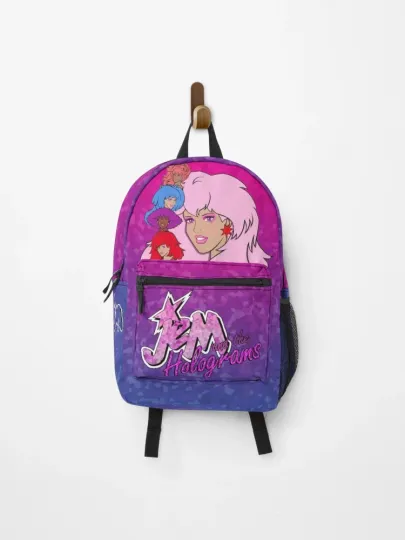 Jem and the Holograms Backpack 80s Cartoon Music Diva Retro School Bag