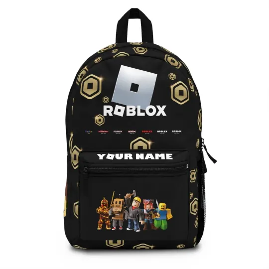 Roblox backpack personalized - Your name backpack in Robux design