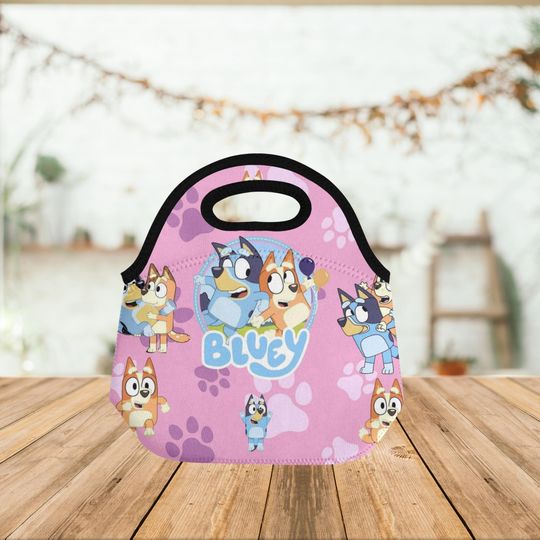 Neoprene Lunch Bag - BlueyDad Pink