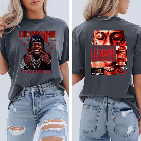 Lil Wayne The Carter VI Tour shirt, Lil WAYNE Tour 2025 North America Tour Lil Wayne shirt T-Shirt Lil Wayne Merch