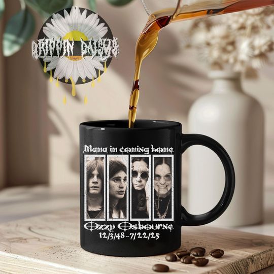 Ozzy Osbourne Mug, Black Metal Mug, Vintage Ozzy, Mama I'm Coming Home Mug, Black Sabbath Fan Gift