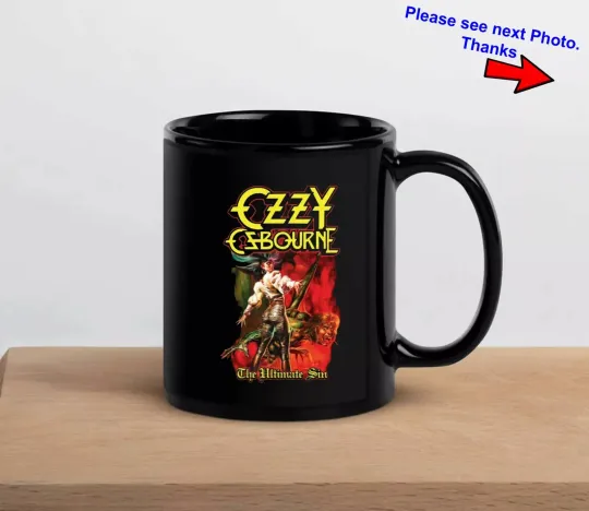 Retro Ozzy Osbourne The Ultimate Sin Coffee Mug