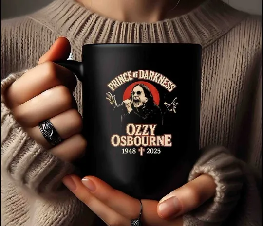 Prince Of Darkness RIP Ozzy Osbourne Coffee Mug