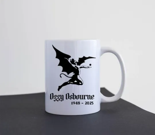 Ozzy Osbourne Black Sabbath RIP Coffee Mug