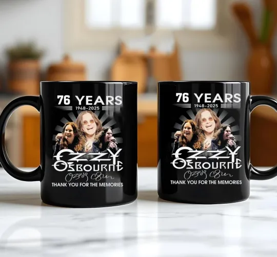 76 Years Ozzy Osbourne Memories Mug, Coffee Mug Gift for Fans