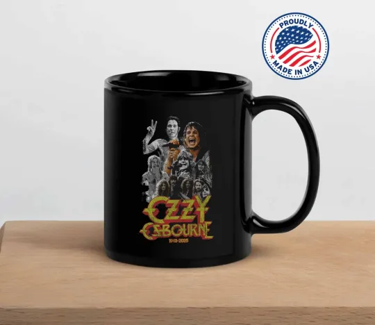 Ozzy Osbourne Memorial 1948–2025 Tribute Coffee Mug