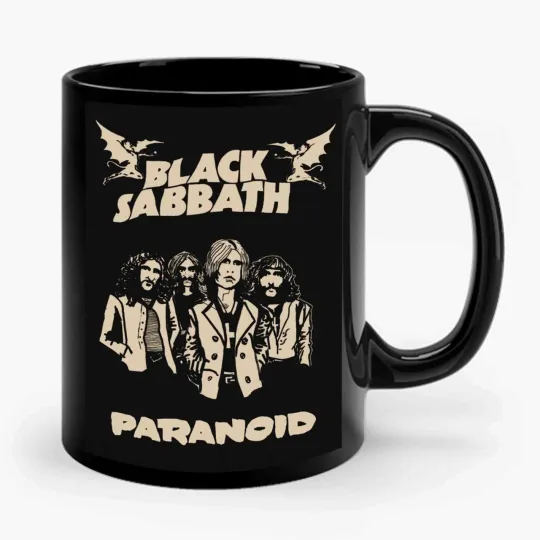 Black Sabbath Paranoid Rock Music Ceramic Mug