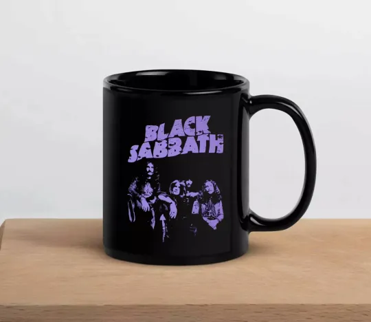 Black Sabbath Band Black Retro Coffee Mug