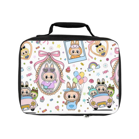 Labubu Lunch Bag - Back to School Insulated Lunch Tote for Kids, Cute Lunch Sack, Lunchbox for Children, School Lunch Bag, Food Storage Bag