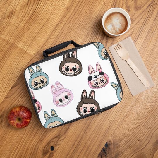 LABUBU Lunch Bag, Ideal for School, Kids, Unique Gift, Eco-friendly Lunch Tote, Labubu Lovers