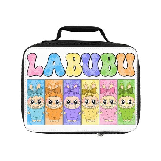 Colorful Labubu Lunch Bag, Cute Kids Lunchbox, School Lunch Bag,