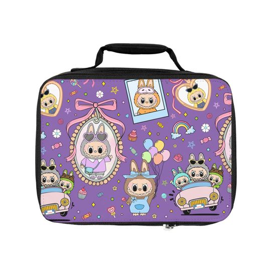 Labubu Lunch Bag - Back to School Insulated Lunch Tote for Kids, Cute Lunch Sack, Lunchbox for Children, School Lunch Bag, Food Storage Bag