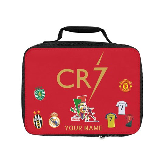 Lunch Bag, Ronaldo Lunch Bag, Back to School Lunch, Insulated Lunch Tote, Lunch Box, School Supplies Organizer