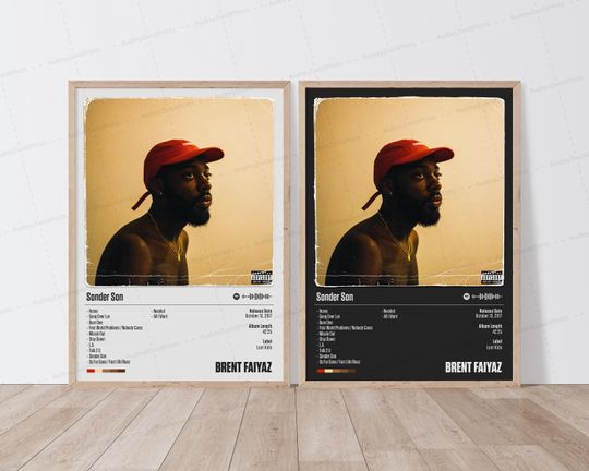 Brent Faiyaz Poster | Sonder Son Poster | Music Poster | Album Cover Poster | Tracklist Poster | Brent Faiyaz