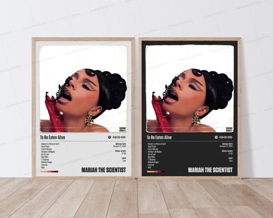Mariah The Scientist Poster | To Be Eaten Alive Poster | Music Poster | Album Cover Poster | Tracklist Poster | Mariah The Scientist