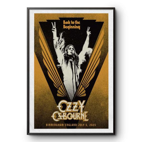 Ozzy Osbourne Birmingham England 2025 Poster Tour-Portrait - Poster