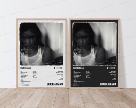 Gracie Abrams Poster | Good Riddance Poster | Music Poster | Album Cover Poster | Tracklist Poster | Gracie Abrams