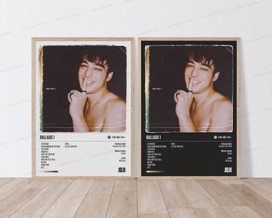 Joji Poster | Ballads 1 Poster | Music Poster | Album Cover Poster | Tracklist Poster | Joji Ballads 1