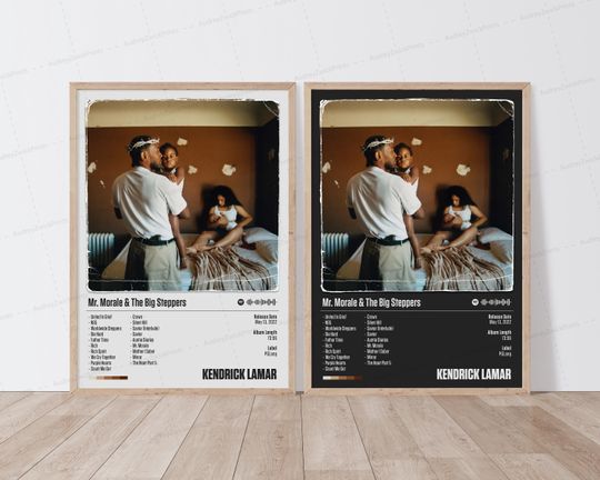 Kendrick Lamar Poster | Mr. Morale & the Big Steppers Poster | Music Poster | Album Cover Poster | Tracklist Poster | Kendrick Lamar