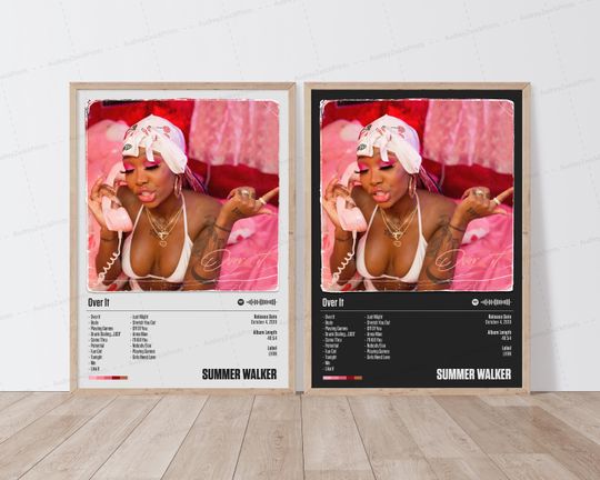 Summer Walker Poster | Over It Poster | Music Poster | Album Cover Poster | Tracklist Poster | Summer Walker