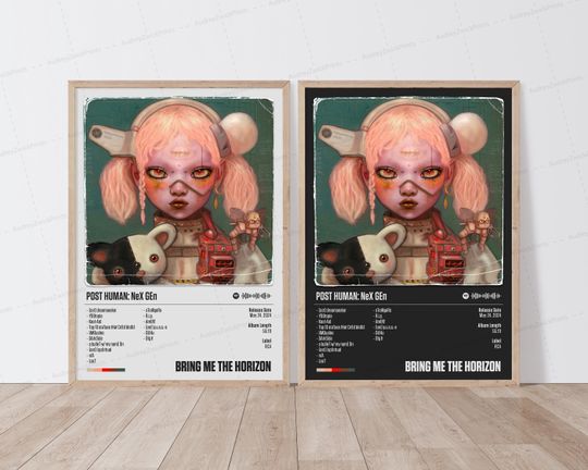 Bring Me The Horizon Poster | Post Human: Nex Gen Poster | Music Poster | Album Cover Poster | Tracklist Poster | Bring Me The Horizon