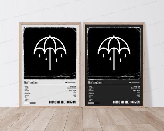 Bring Me The Horizon Poster | That's the Spirit Poster | Music Poster | Album Cover Poster | Tracklist Poster | Bring Me The Horizon