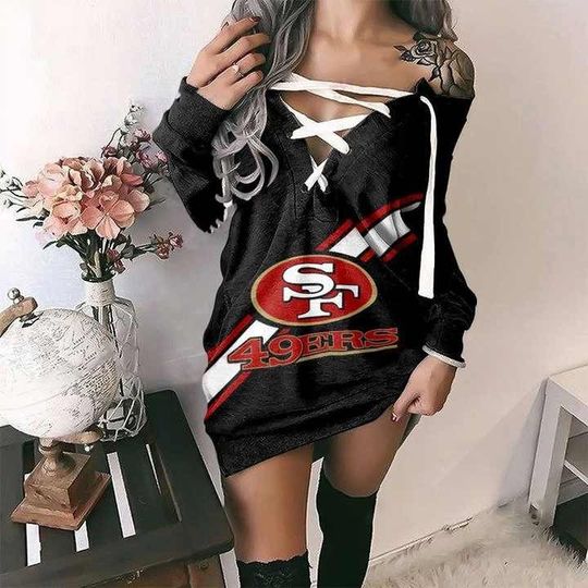 San Francisco 49ers Lace Up Sweatshirt