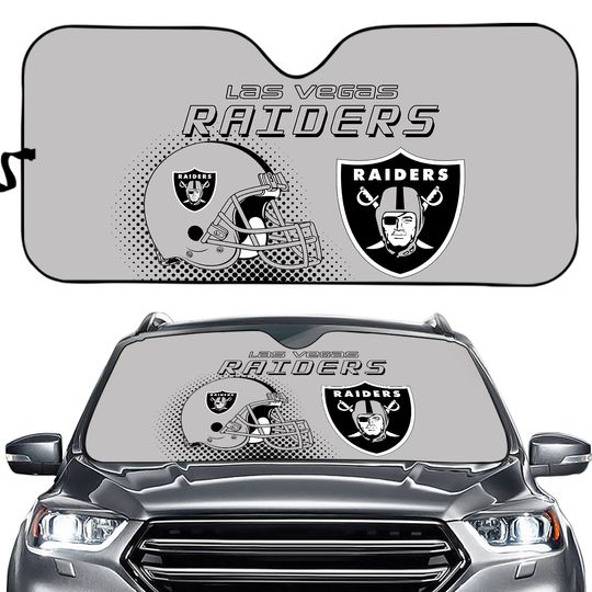 Las Vegas Raiders Car Windshield Sunshade Helmet Style Car Sunshade Heatproof